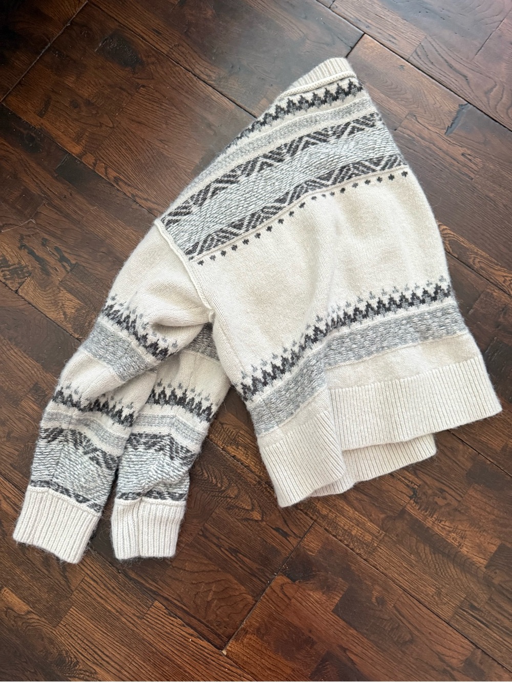 Fair Isle Cream Sweater Lucky Brand | XL